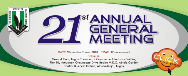 21st AGM OF THE INSTITUTE